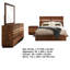 Ensemble de chambre avec grand lit 4 pièces Zeko, base de socle, bord vif, brun noyer fumé-114566121