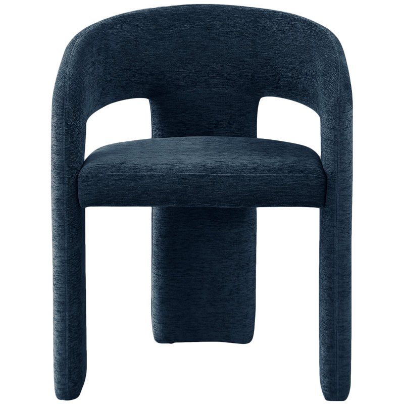 Hollerman Rendition Dining Chair, Navy Polyester Fabric