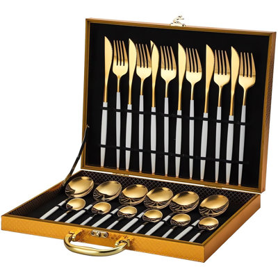 House Of Hampton Jeenat Stainless Steel Flatware Set - Service for 6