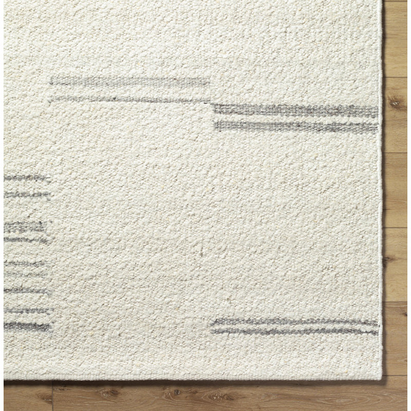 Machu Picchu Wool Striped Area Rug, Rectangle 10' x 14'