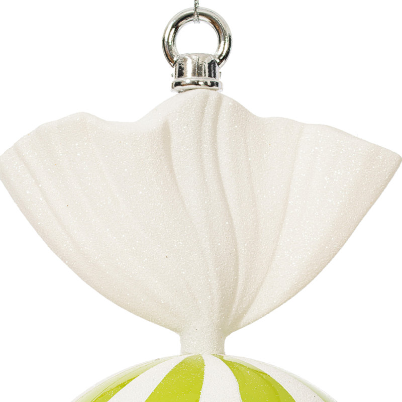 Ornement boule de bonbon, Lime