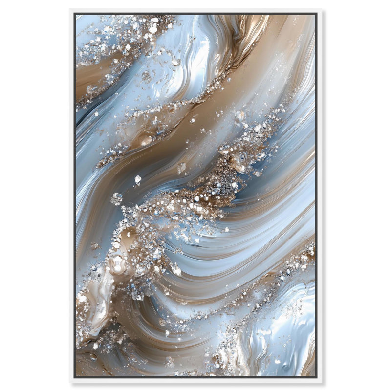 Crystal Ice Storm , Cadre blanc, H 16 po x l 11 po
