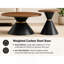 Ensemble de 2 tables basses rondes tendance, table d'appoint facile à nettoyer dans le salon et la chambre à coucher-132967097-132967098