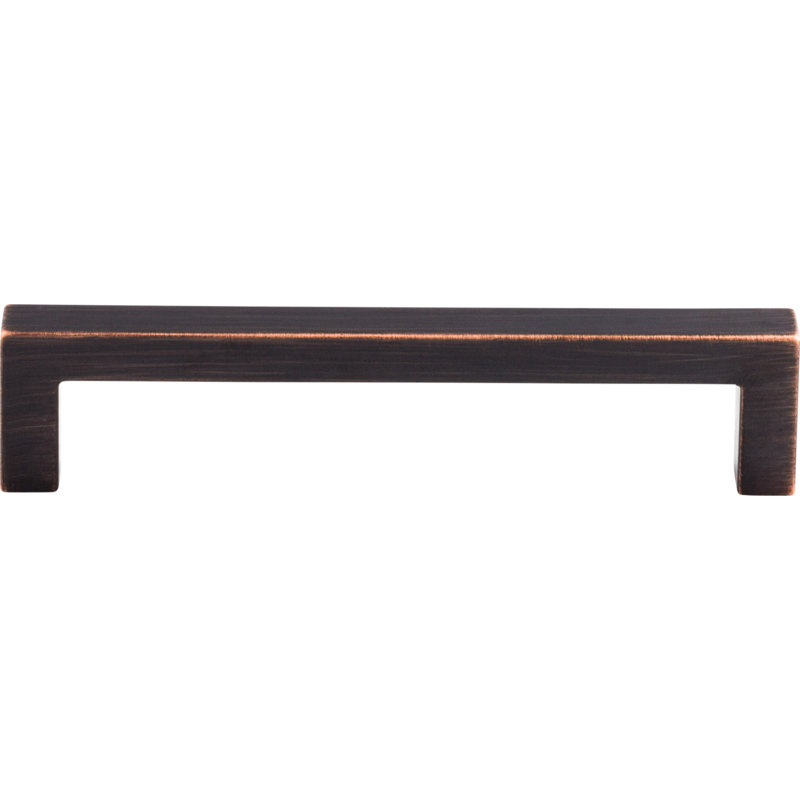 Square Bar pull, Tuscan Bronze, 5 1/16" Center to Center