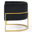 Fauteuil en velours doré Golden