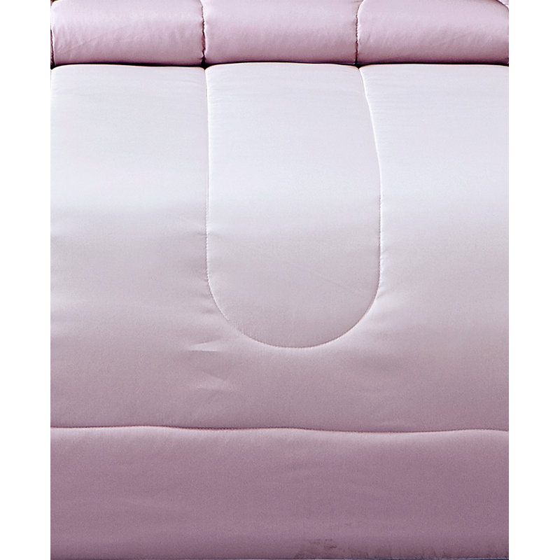  Ensemble d'édredon en microfibre 7 pièces moderne et contemporain, Édredon grand et 6 pièces supplémentaires, gris