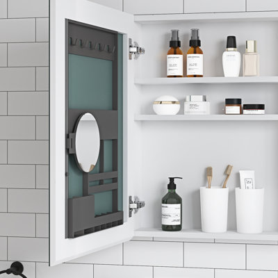 Armoire à pharmacie avec miroir de salle de bain l 20 po x H 26 po - Armoires à pharmacie à porte en bois