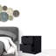 Table de chevet 2 tiroirs, table de bout, table d'appoint Basilea-22220309