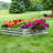 Rondrick Galvanized Steel Outdoor Raised Garden Bed - Silver - 4' W x 4' D x 1' H-299907382-296716466