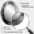 Whispers Of Marble III - Abstract Oval Decorative Mirror On Metal-1678521977