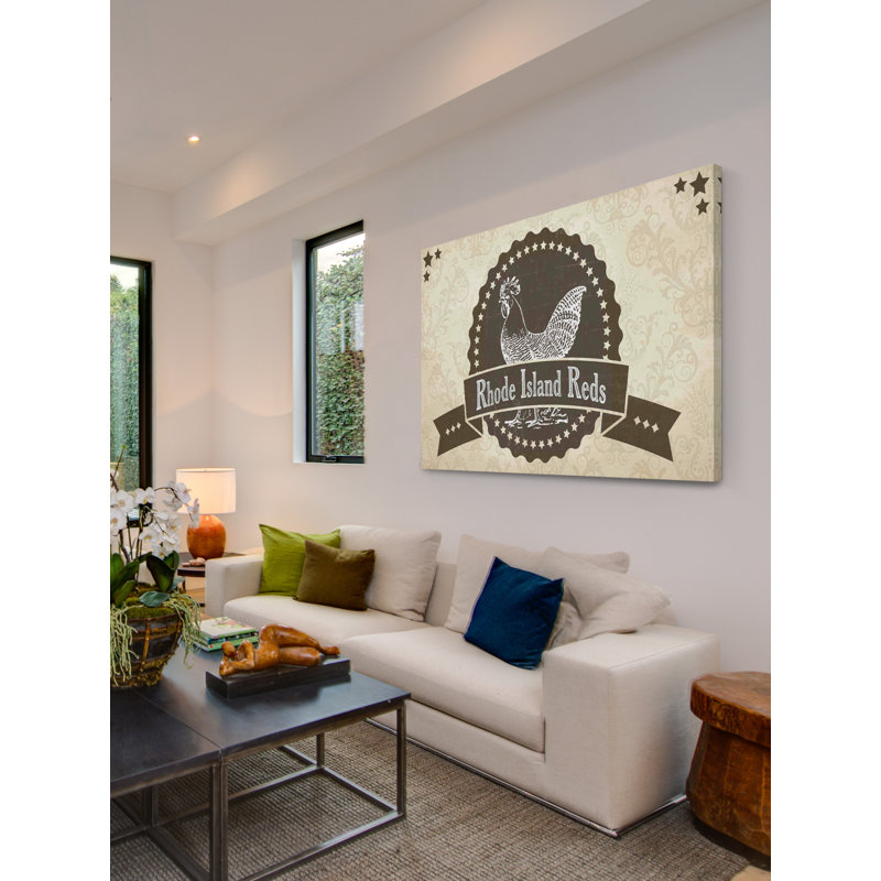 Rhode Island Reds - Wrapped Canvas Painting, 41cm H x 61cm W