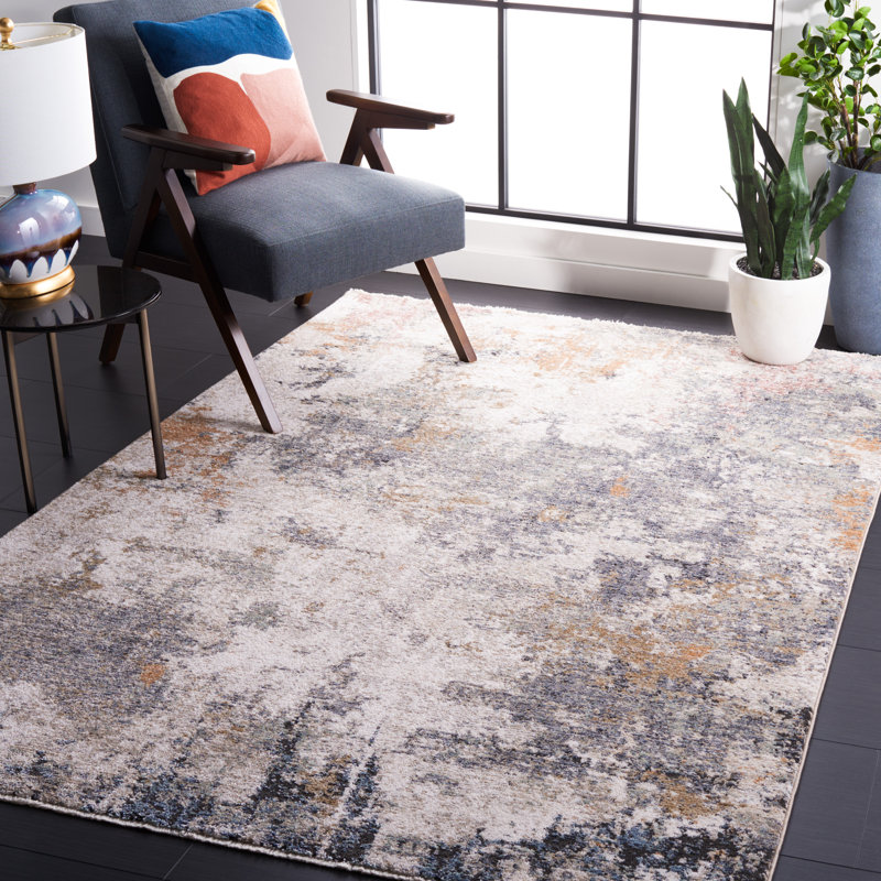 Tapis abstrait Idhika Performance, Rectangle 5 pi 3 po x 7 pi 7 po