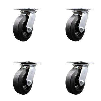Rubber on Steel Caster
