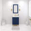 Meuble-lavabo de comptoir en marbre blanc 24 po avec robinet Bristol-636762522