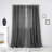 Gathered Linen-Textured Grommet Semi-Sheer Curtains-1476557346-1476557345