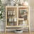 Beige Tempered Glass + Steel Display Cases