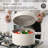 Stock Multipurpose Pasta Pot with Strainer Lid-113846680