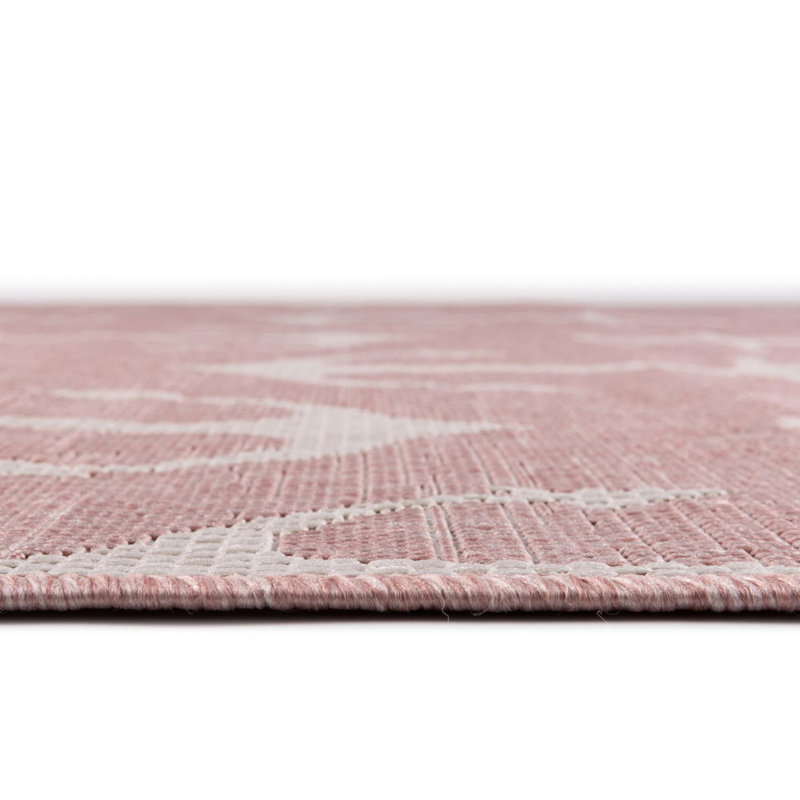 Outdoor Ayton Area Rug Sea Foam Color, Round 10'