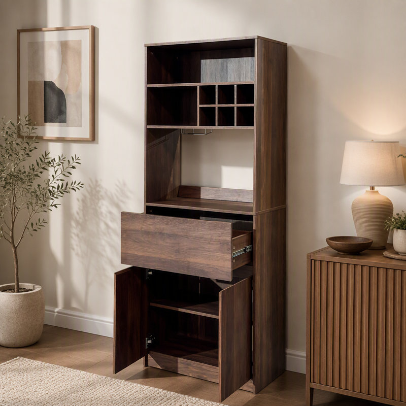 Armoire à vin de cuisine, armoire de rangement multifonctionnelle