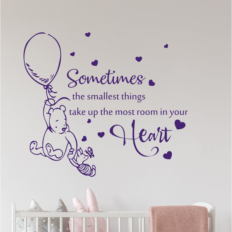 Décalcomanie murale, parfois, les petits objets, Mauve