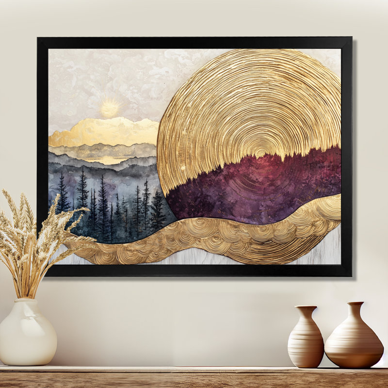Demar - vignoble, art mural, 12" H x 20" W, Reproduction encadrée d'une seule photo, Black
