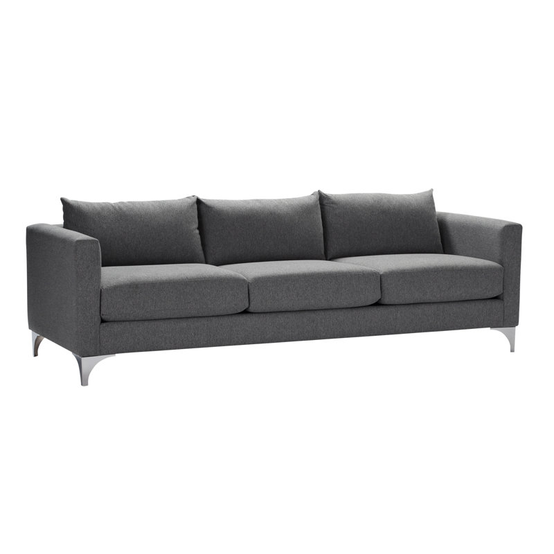 Vess 87'' Upholstered Sofa, Macarena Slate