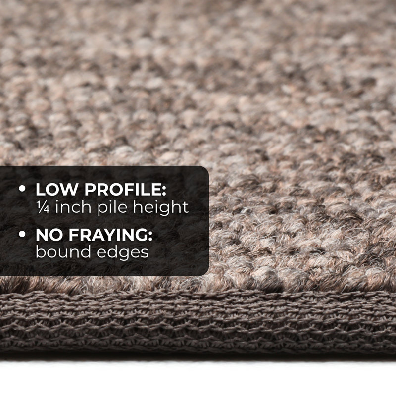 Skid-Resistant Carpet Runner - Pebble Gray - Many Other Sizes To Choose From, Runner 3' x 16'