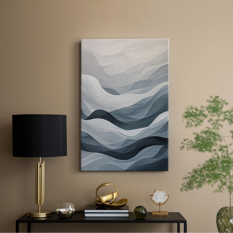 Série ABSTRACT CDLxxix - Toile tendue avec châssis de qualité supérieure - Prêt à être accroché, H 18 po x l 12 po