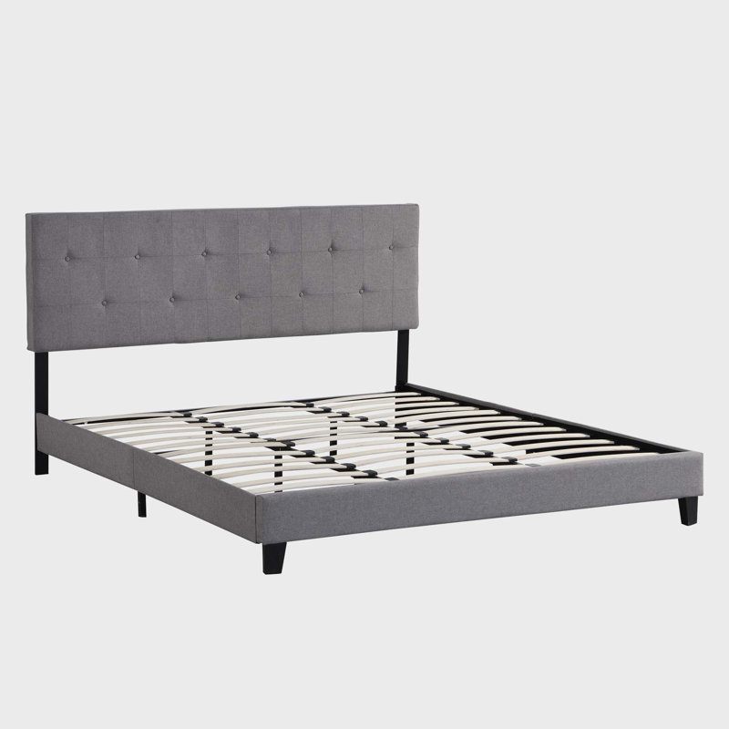 Upholstered Slat Bed