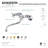 Kingston Brass Essex Two-Handle 2-Hole Wall Mount Bathroom Faucet-53240157