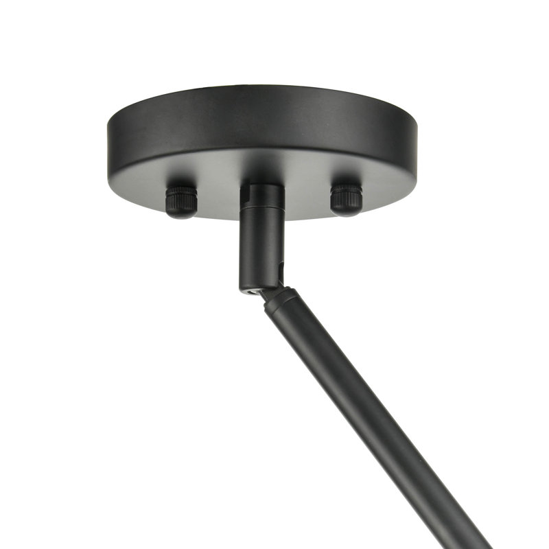 Lustre sphérique Spoutnik à 5 lumières Angelina, Noir