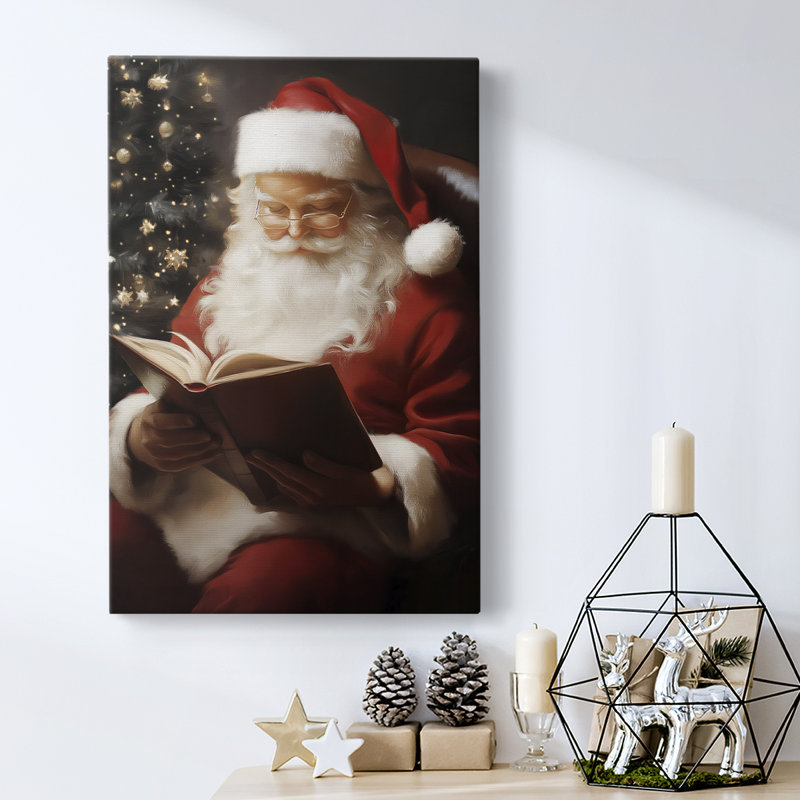 Art des Fêtes de Noël - Toile tendue avec châssis - Série 2-CCLXVI, H 18 po x l 12 po