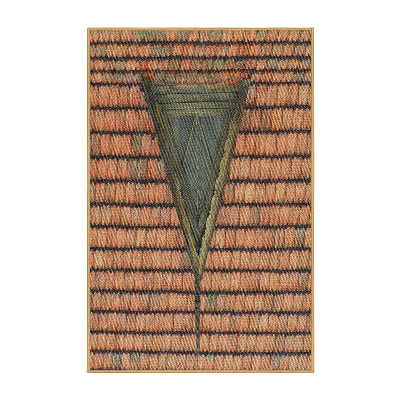 Tapis orange / vert Freedom, Rectangle 8 pi x 10 pi