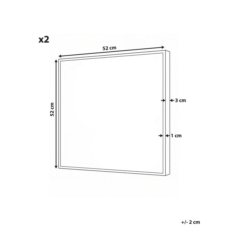 2 Piece Floater Frame Painting on Canvas
