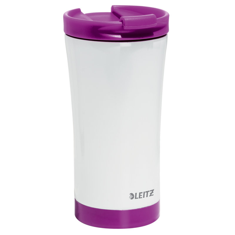 Leitz 380ml Stainless Steel Travel Mug, Purple