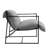 Upholstered Modern Metal Framed Light Gray Polyester Blend Sling Accent Chair-27168983