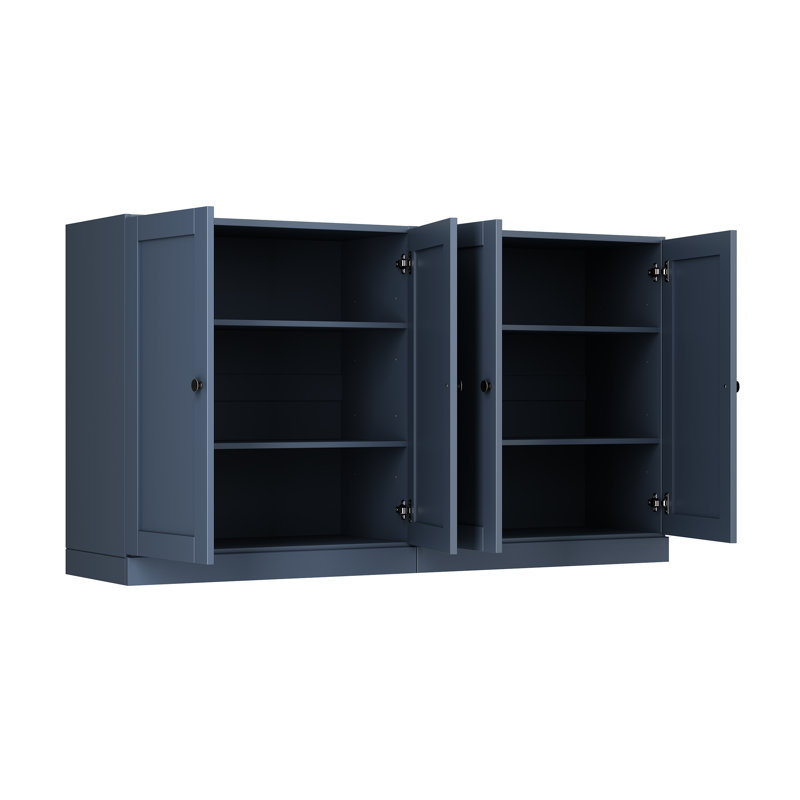 Buffet 64 "avec portes Shaker et tablettes réglables Palace Imports, Bleu antique