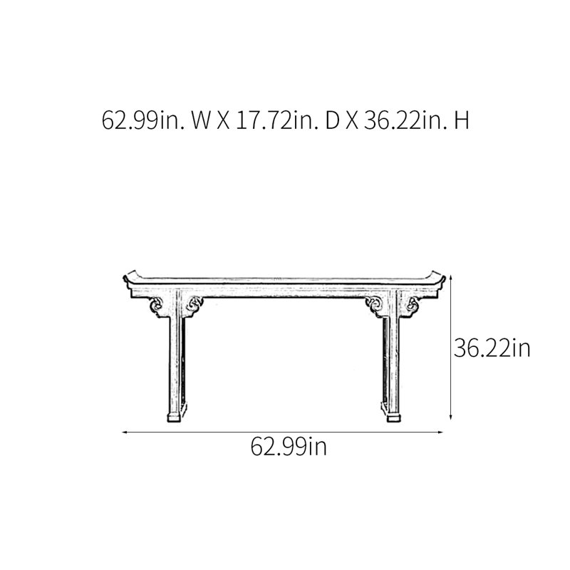 Plourde, H 36,22 po x l 62,99 po x P 17,72 po
