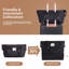 Ensemble de 6 valises, valise rigide de voyage en ABS avec serrure TSA