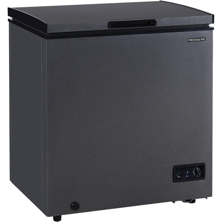 Frigidaire 5 Cu. Ft. Chest Freezer, Granite Design Deep Freezer With Adjustable Thermostat, Easy Defrost Drain And Removable Wire Basket