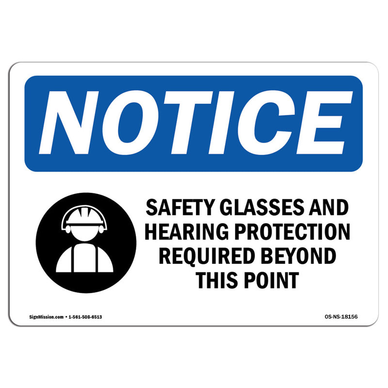 Panneau de protection en aluminium pour lunettes de sécurité et protection auditive 18 x 24, H 12 po x l 18 po x P 0,1 po