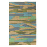 Flatweave Wool Area Rug in Multi
