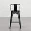 Tabouret de comptoir contemporain 24 po en bleu sarcelle (ensemble de 4)-1940238162