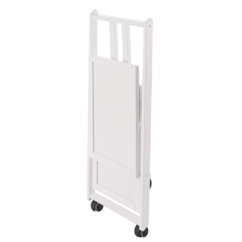 Braden Solid Wood Bar Cart, White