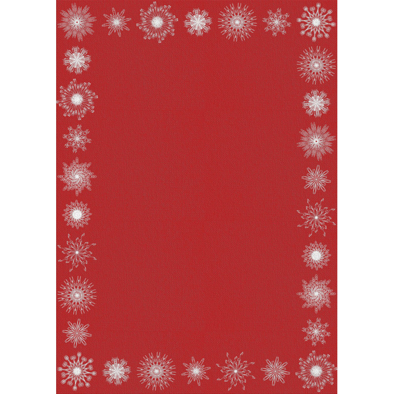 Tapis de noël zone rouge, Rectangle 3 pi x 5 pi