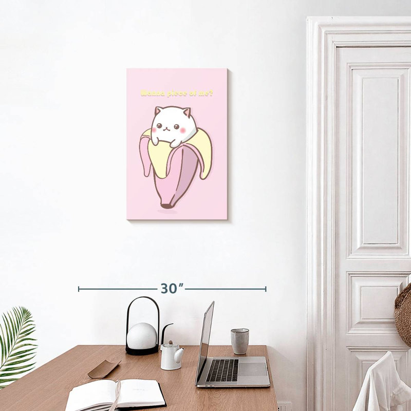 Ketti Cat Banana, 24" H x 16" W