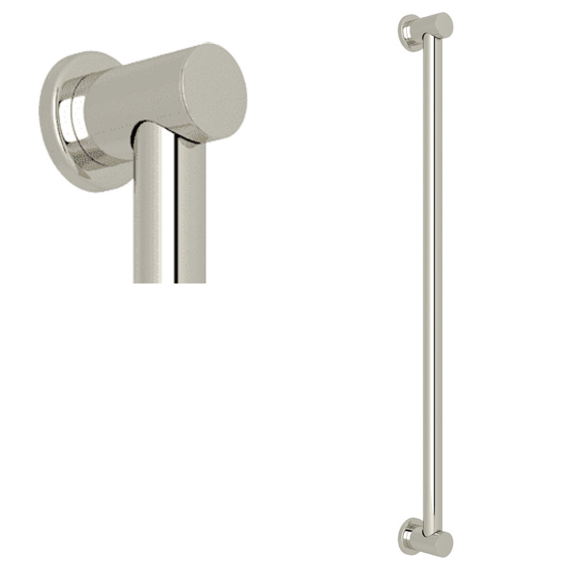 Lombardia® Grab Bar, Polished Nickel, 36" W