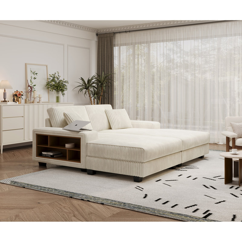 Fauteuil convertible polyvalent avec revêtement moelleux pour la détente