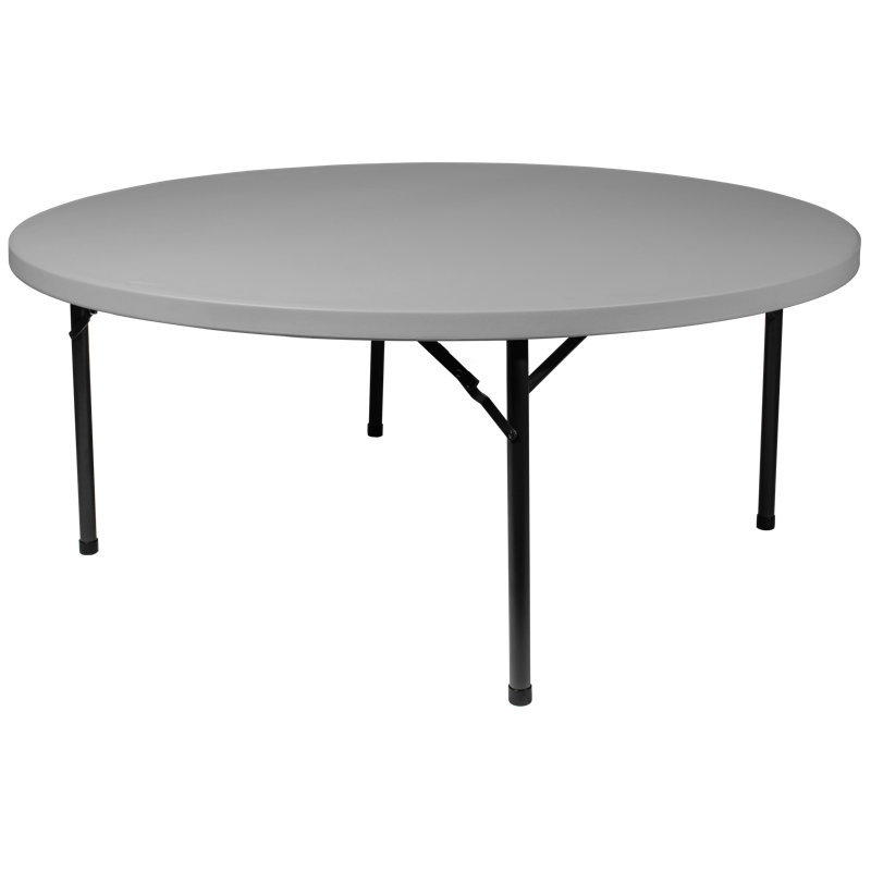 Table pliante portative en plastique Rhinolite, H 30 po x l 72 po x P 72 po