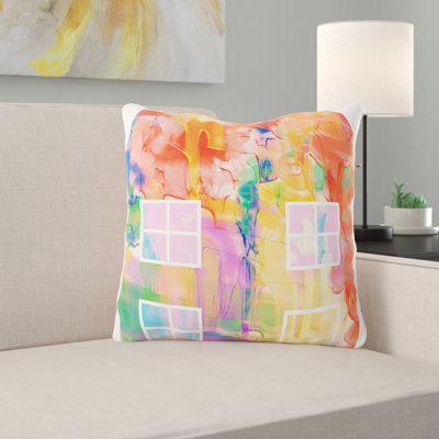 Outdoor Reversible Throw Pillow